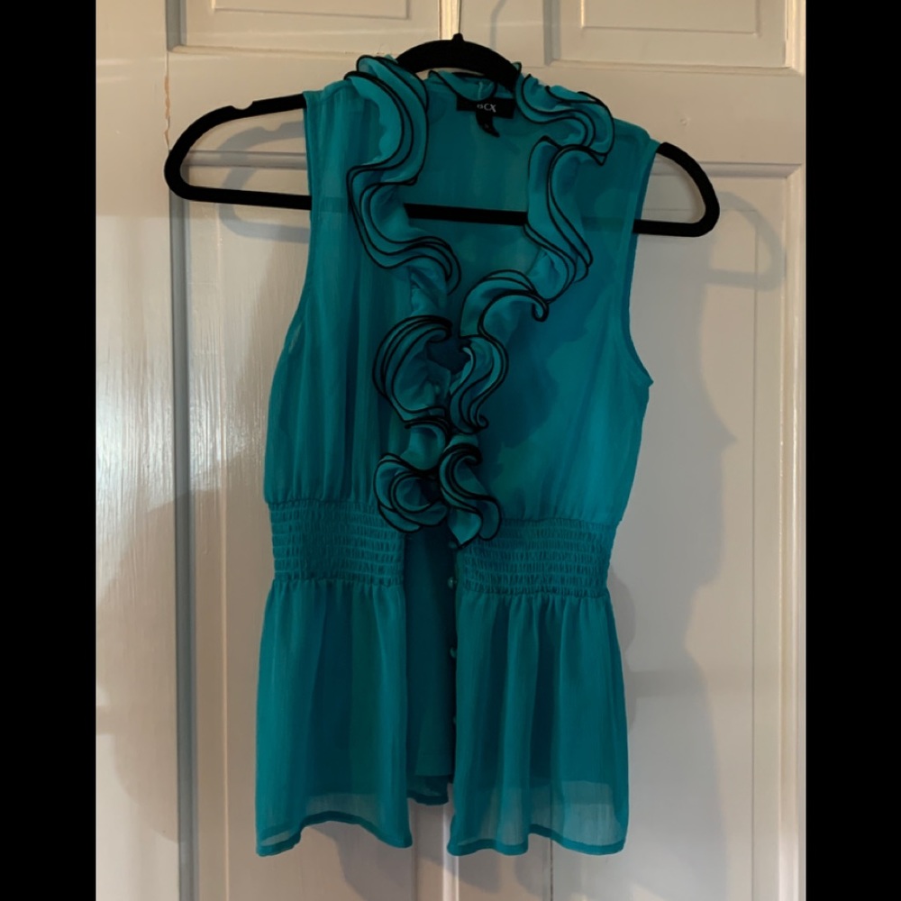Teal blouse